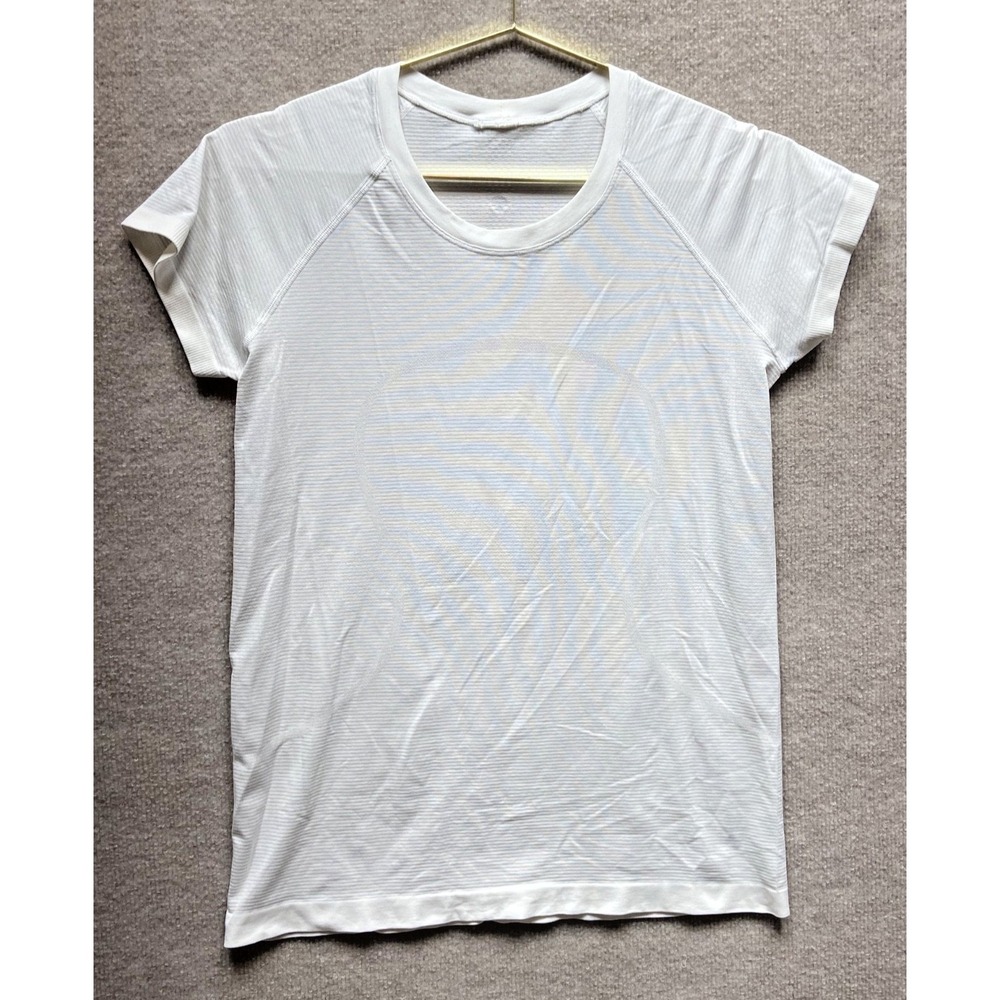 Lululemon Swiftly Tech Short Sleeve Womens 12 White  Athleisure